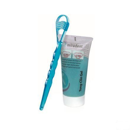 Miradent Tong-clin Set (gel + tongschraper)  -  Eureka Pharma