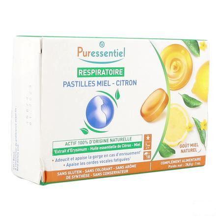 Puressentiel Respiratoire Pastilles Miel Citron 18  -  Puressentiel