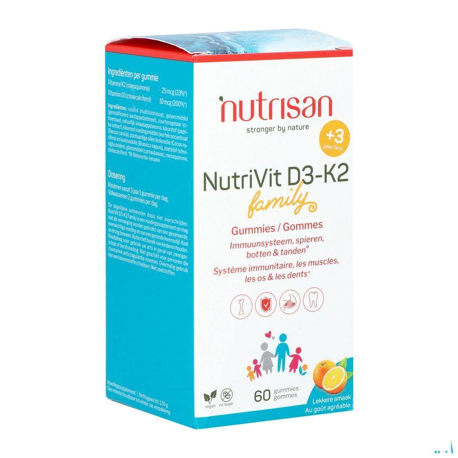 Nutrivit D3-K2 Family Gommes 60 Nutrisan  -  Nutrisan