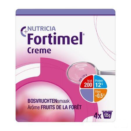 Fortimel Creme Bosvruchten 4x125 gr  -  Nutricia
