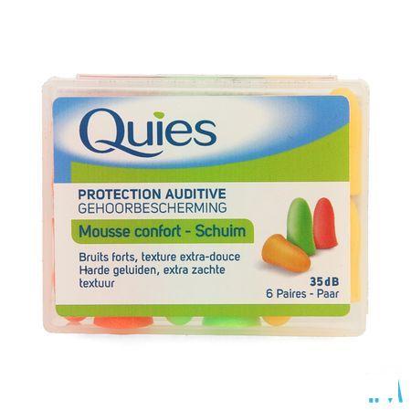 Quies Protection Auditive Mousse Confort 6 Paires  -  Quies