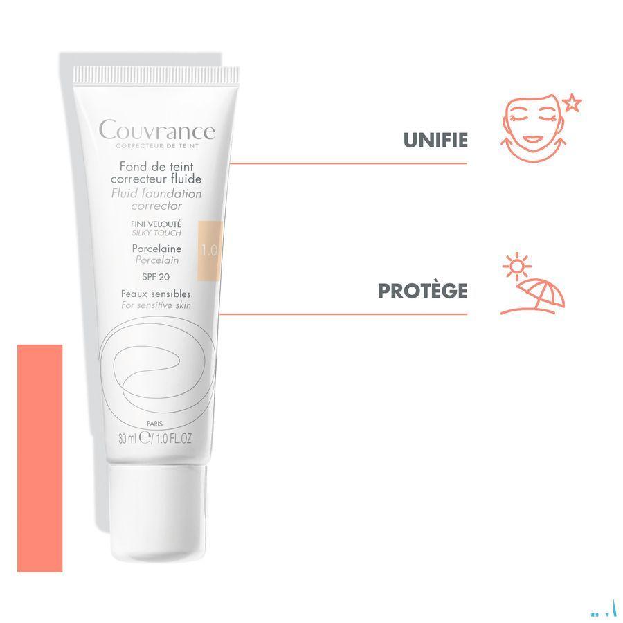 Avene Couvrance Fdt Correct. Fluide 1 Porcel. 30 ml  -  Avene
