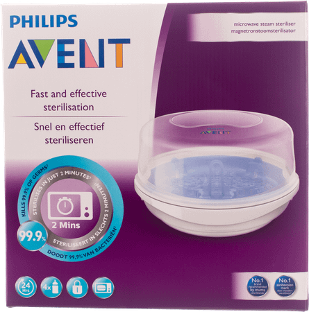 Philips Avent Sterilisator Microgolf Zonder Accessoires Scf281/02  -  Bomedys