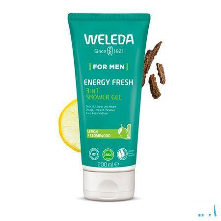 Weleda Men Energy Fresh 3En1 Gel Douche Tube 200 ml