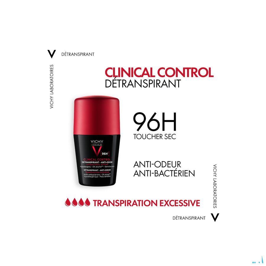 Vichy Homme Deo Roll Clinical Control 96H 50 ml