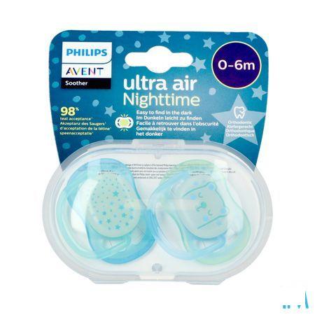 Philips Avent Fopspeen +0M Air Night Boy  -  Bomedys