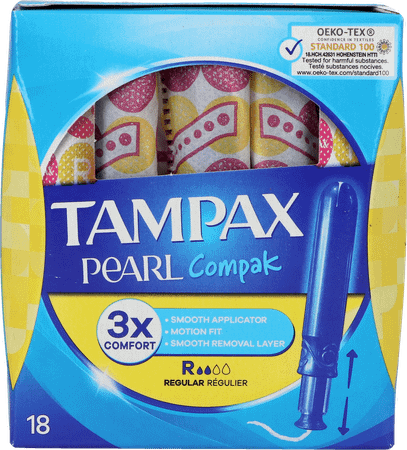 Tampax Pearl Compak Regular 18