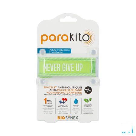 Para'Kito Armband Volwassen Never Give Up Groen
