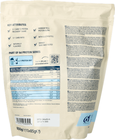6D Recovery Shake Chocolate Pdr 850g