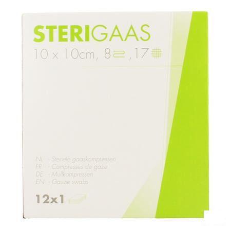 Sterigaas Kompres Steriel 8l 10,0x10,0cm 12x1