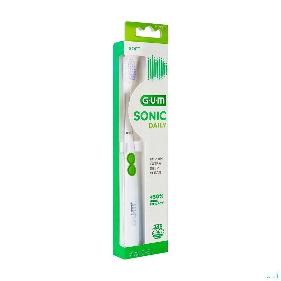 Gum Sonic Daily Batterij Tandenborstel Wit