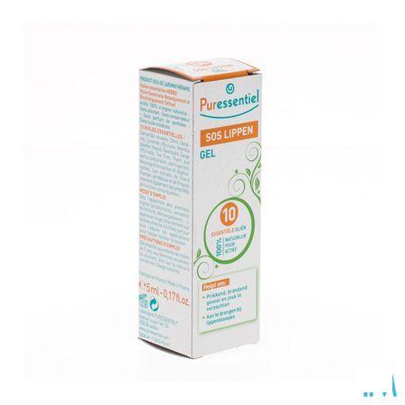 Puressentiel Sos Lippen Gel 10 Essentiele Olie 5 ml  -  Puressentiel