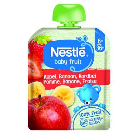 Naturnes Appel Banaan Aardbei 90 gr  -  Nestle