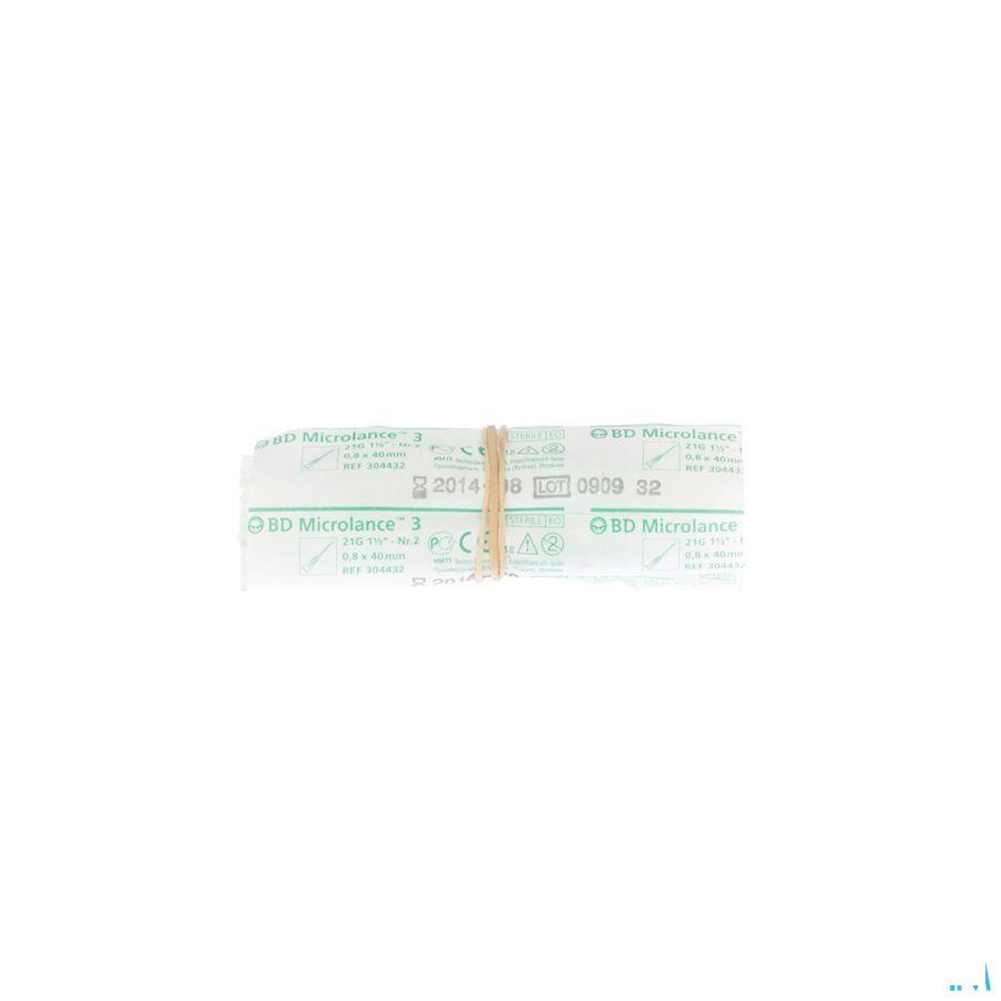 Bd Microlance 3 Nld 21G 1 1/2 Rb 0,8X40Mm Groen 10