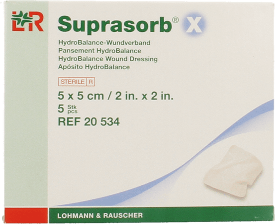 Suprasorb X Kp Cellulose Ster 5x 5cm 5 20534  -  Lohmann & Rauscher