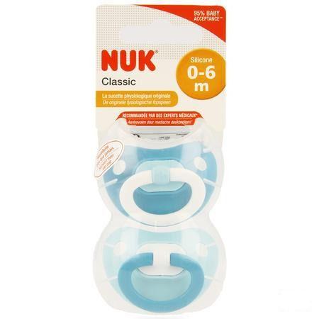 Nuk 2 Fopspenen Maat 1 Classic Fashion Jongen  -  Eureka Pharma