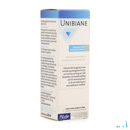 Unibiane Vitamine B12 Flacon Pompe 20 ml  -  Pileje