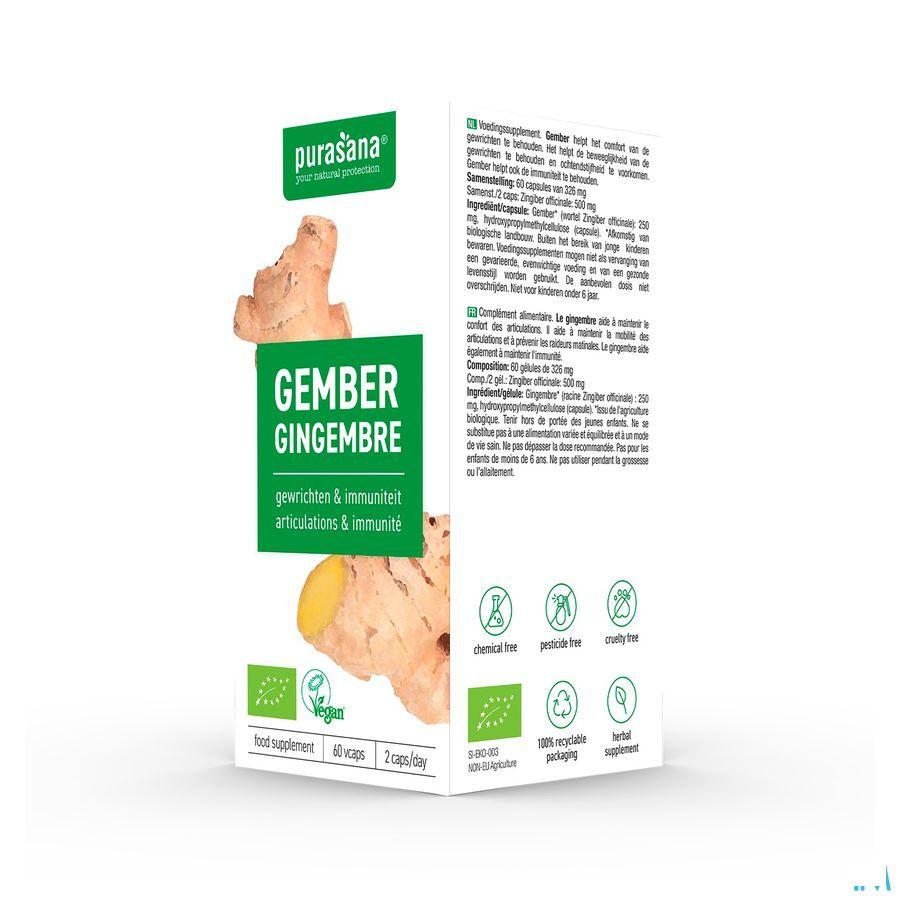 Purasana Vegan Gember V-Caps 60