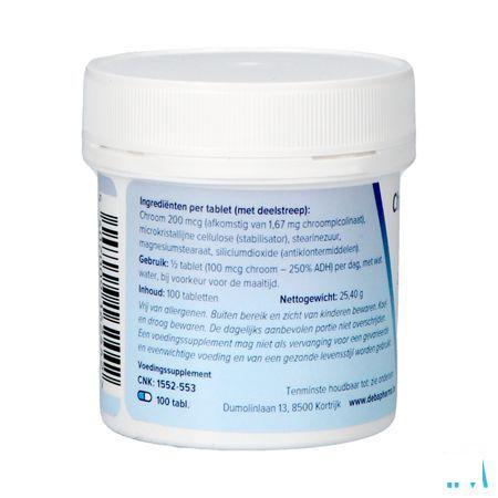 Chromium Picco 200y Comprimes 100  -  Deba Pharma