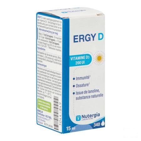 Ergy D Flacon 15 ml  -  Lab. Nutergia