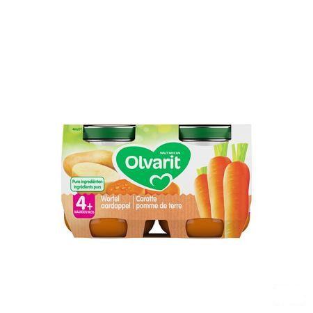 Olvarit Carotte Pomme De Terre 2x125 gr 4m01  -  Nutricia