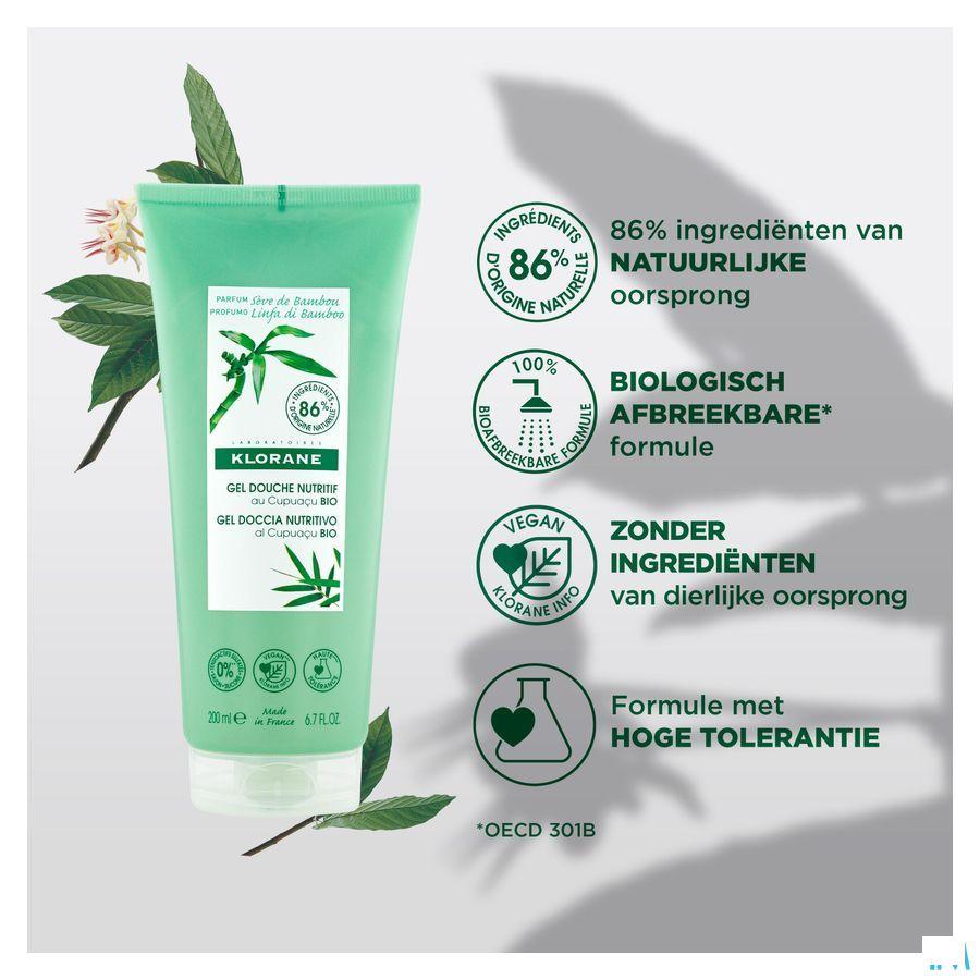 Klorane Lichaam Douchegel Seve Bamboe 200 ml
