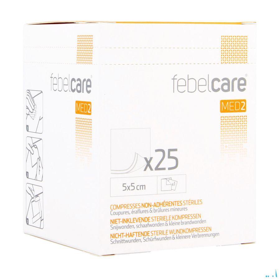 Febelcare Med2 Komp.n-inkl. Ster. 5,0x 5,0cm 25x1