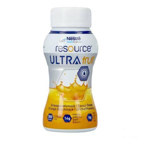 Resource Ultra Fruit Sinaasappelsmaak 4X200 ml