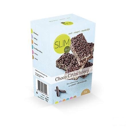 Slimdiet Reep Choco Crispy 5x50 gr  -  Slimdiet Bv