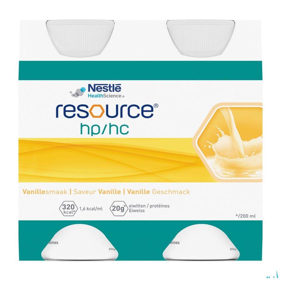 Resource Hp Hc Vanille Fles 4x200 ml  -  Nestle