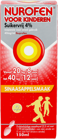 Nurofen Enfant Orange 4% Suspension Sans Sucre 150 ml