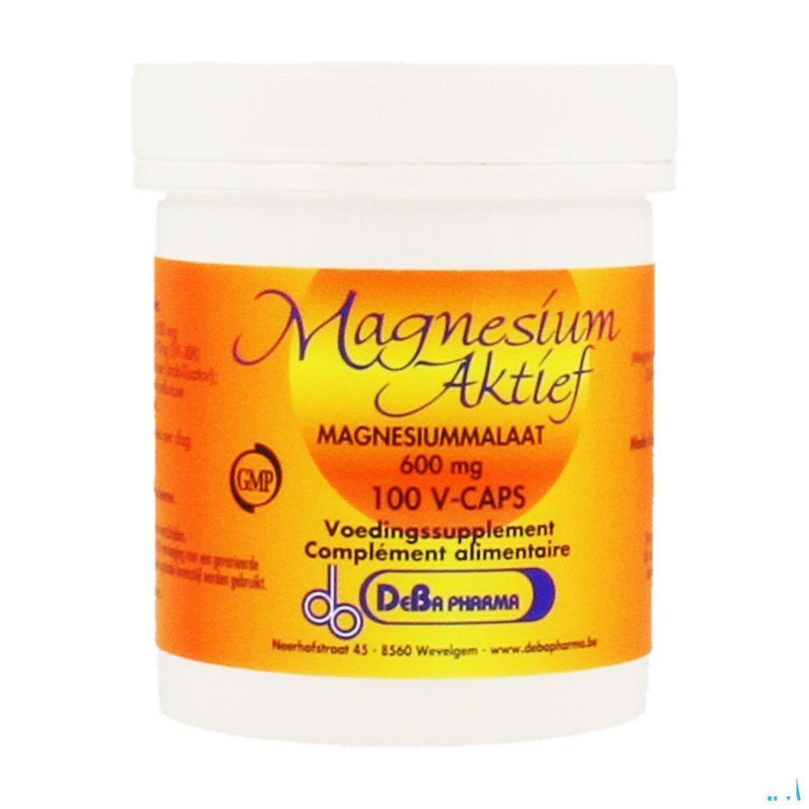 Magnesium Actif Capsule 100 X 600 mg  -  Deba Pharma