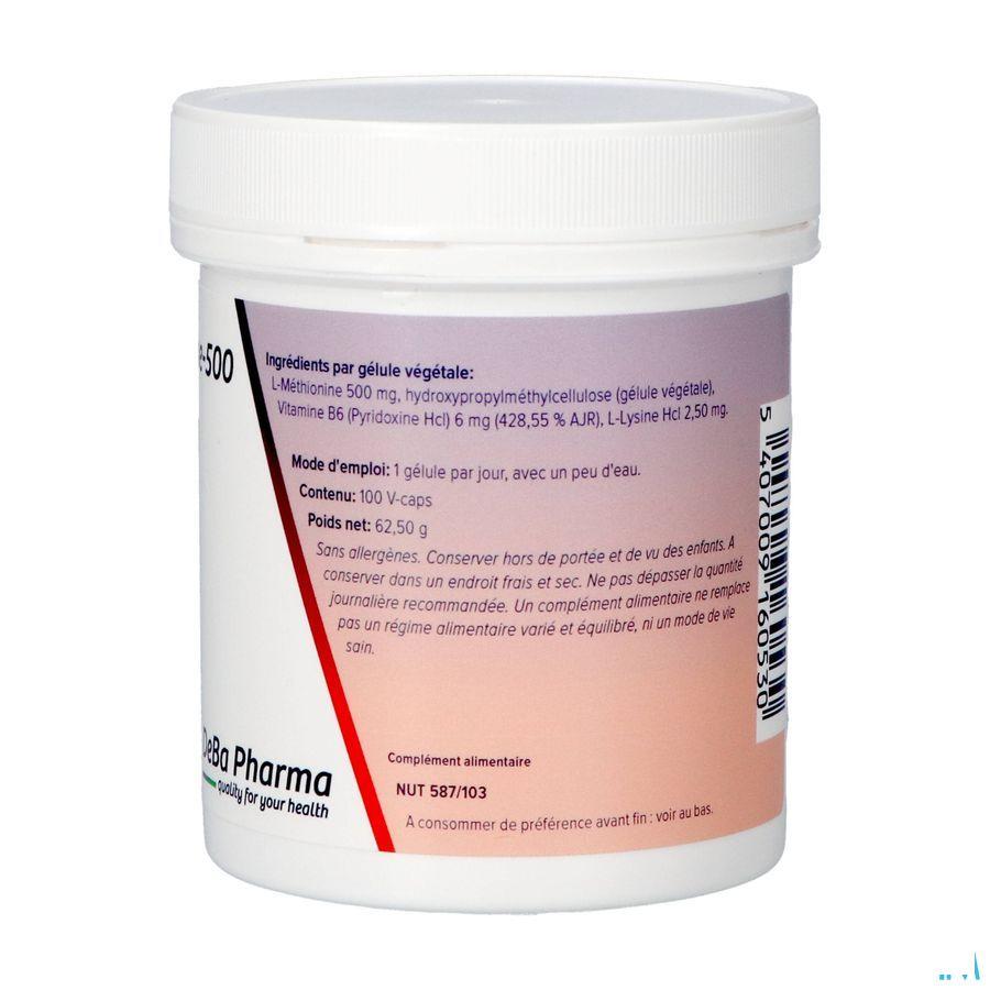 L-methionine + b6 Capsule 100x500 mg  -  Deba Pharma