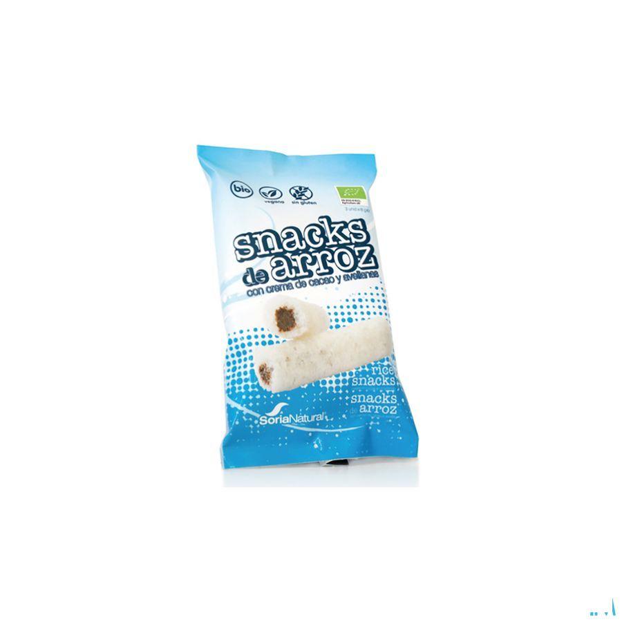 Soria Rijst Snacks Met Chocolade En Hazelnoten 6x3x8 G Bio  -  Soria Bel