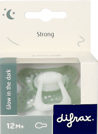 Difrax Fopspeen Natural 12 + Nacht  -  Difrax