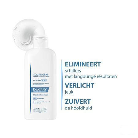 Ducray Squanorm Shampoo Droge Schilfers 200  ml Nf
