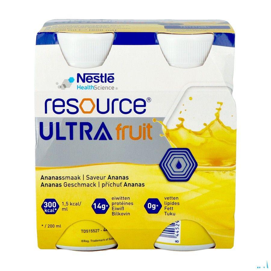 Resource Ultra Fruit Saveur Ananas 4 x 200 ml
