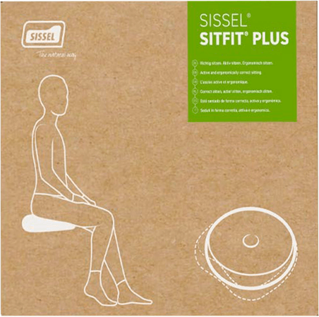 Sissel Sitfit Plus Zitkussen Zwart + Pomp  -  Sissel