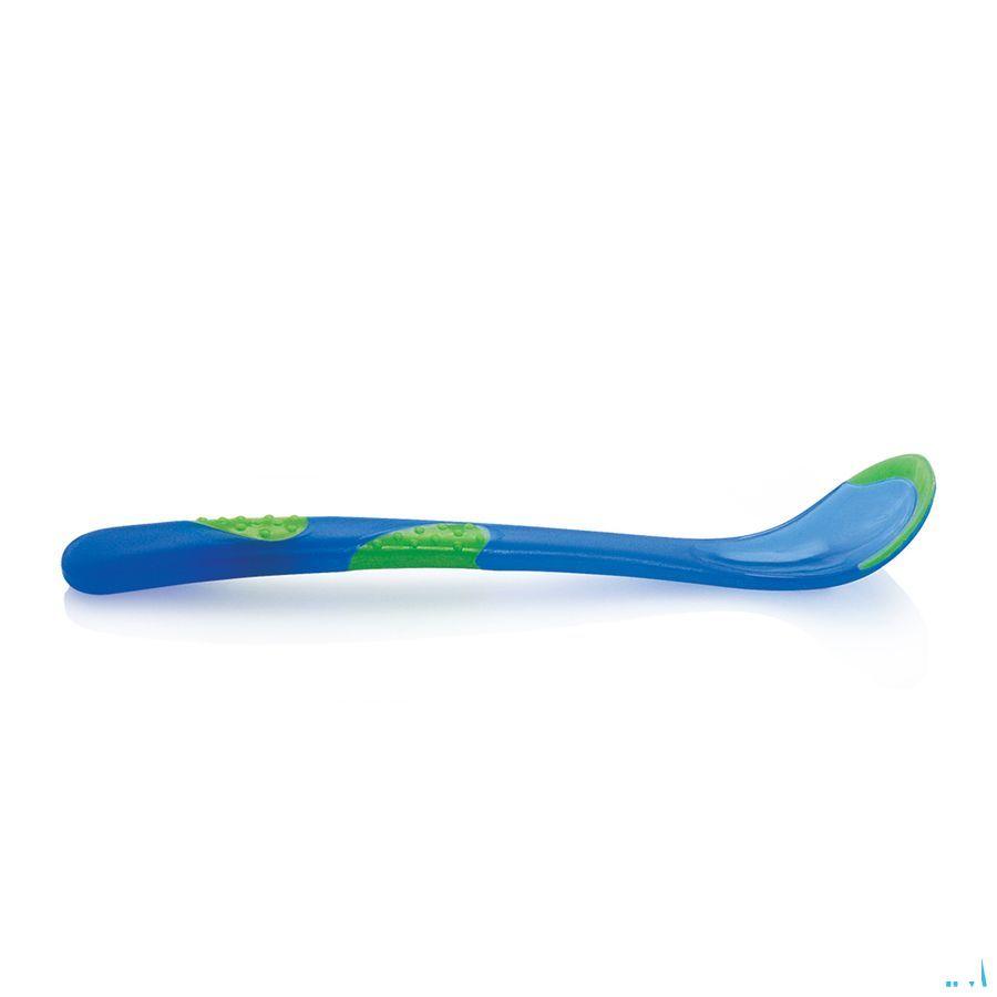 Nuby Warmtegevoelige Lepel Met Lange Handgreep - 2stk - 6m +   -  New Valmar