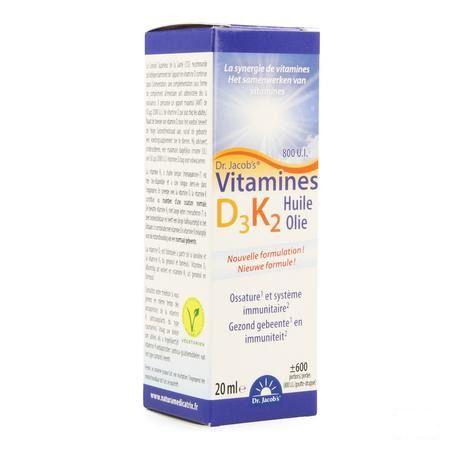 Vitamine D3 K2 Flacon 20 ml  -  Natura Medicatrix