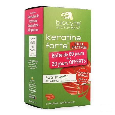 Biocyte Keratine Forte Full Spectrum Capsule 120  -  Biocyte