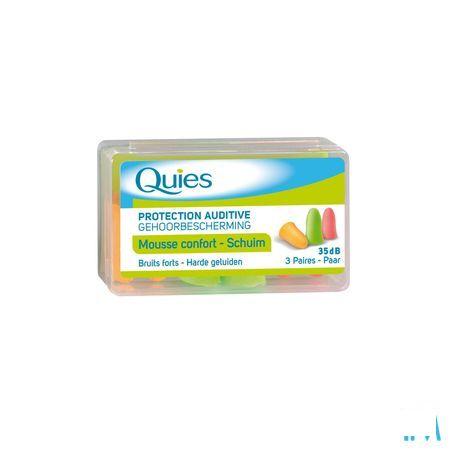 Quies Oordoppen Mousse Fluo 3 Paar  -  Quies