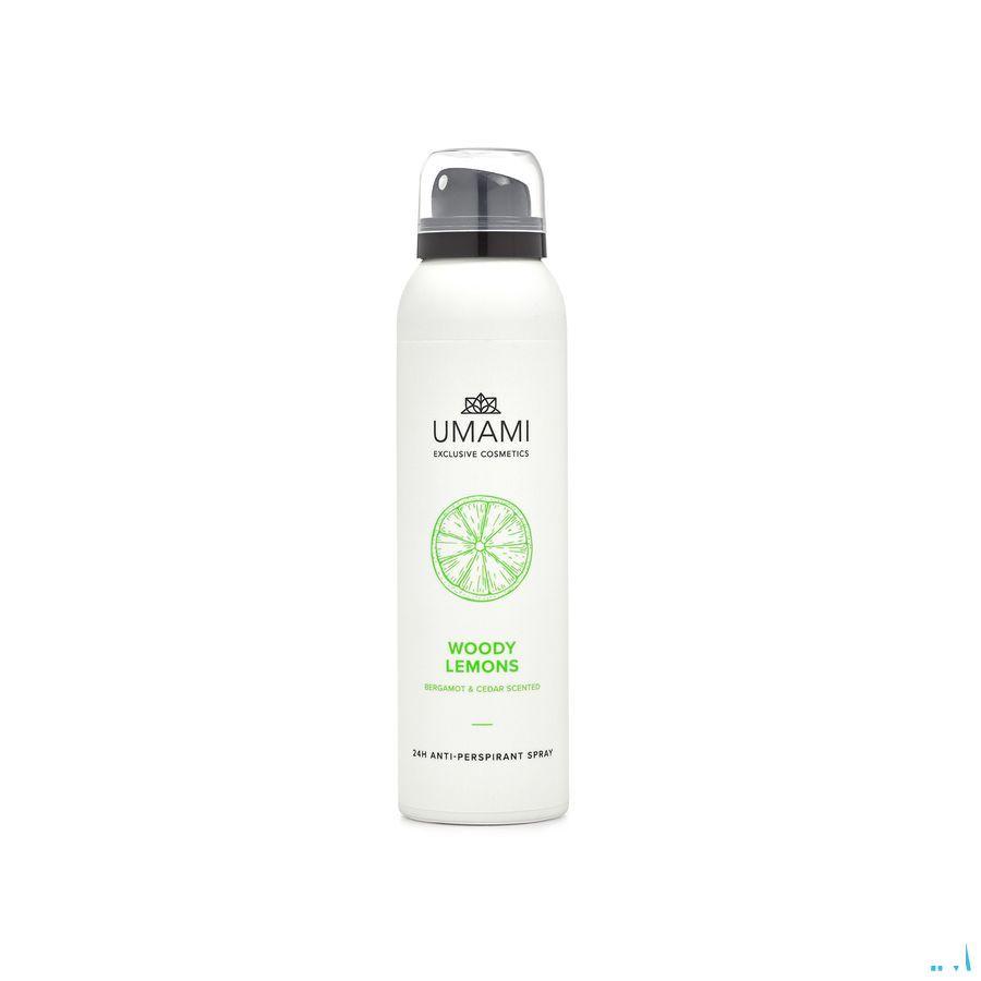 Umami Woody Lemons Berg.&Ced.A/Pers.Spray 24H150 ml