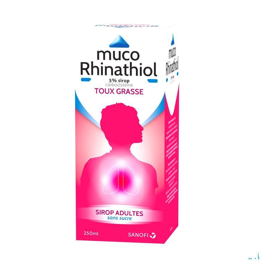 Muco Rhinathiol 5% Siroop Ad zonder suiker 250 ml