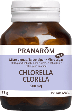 Microalgues Chorella Tabl 150X500 mg Pranarom  -  Pranarom