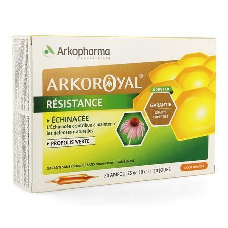 Arkoroyal Resistance Echin. + prop Verte Ampoule 20x10 ml  -  Arkopharma