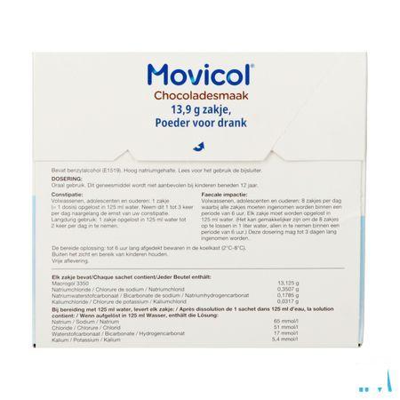 Movicol Gout Chocolat Sachets 20 X 13,7g 