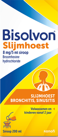 Bisolvon Siroop 1 X 200 ml 8 mg/5 ml