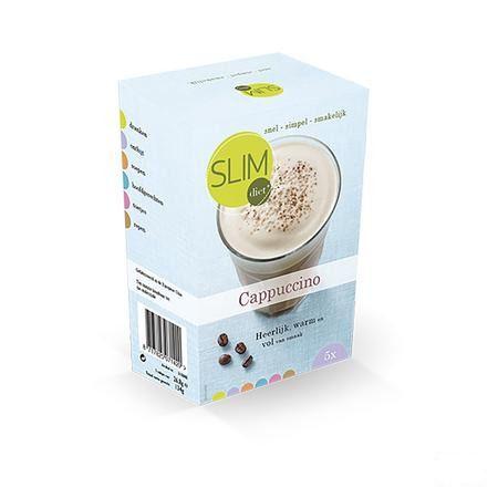 Slimdiet Drank Cappuccino Zakje 5x25 gr  -  Slimdiet Bv