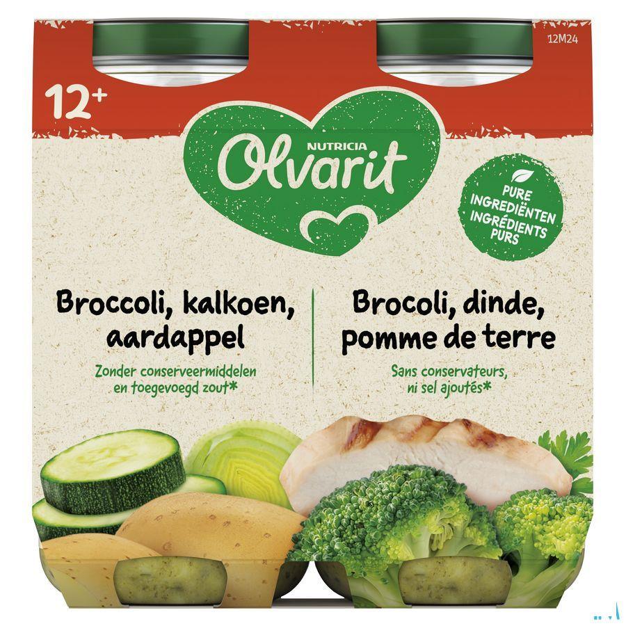 Olvarit Broccoli Kalkoen Aardappel 2x250 gr 12m00  -  Nutricia